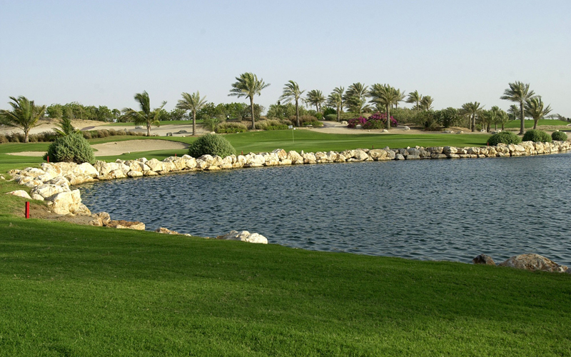Lac Jebel Ali golf à Dubai aux Emirats Arabes Unis