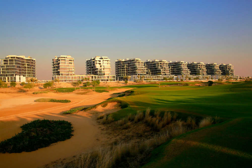 Bunker et Fairways Trump International golf à Dubai aux Emirats Arabes Unis