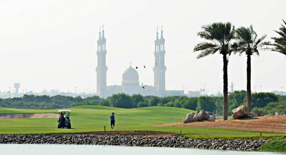 Vue Tower Links golf à Dubai aux Emirats Arabes Unis