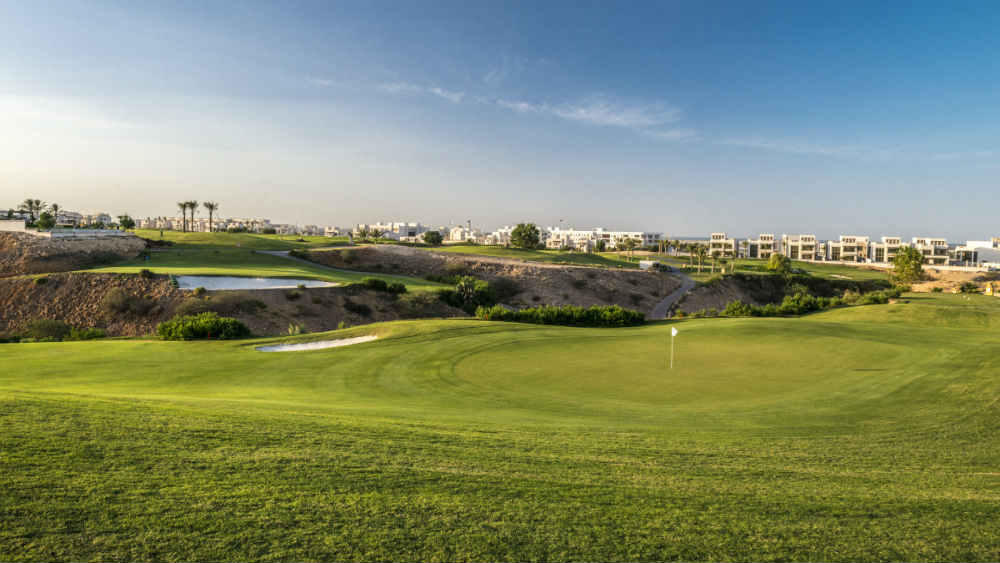 Fairways et green golf Muscat Hills Muscat au Sultanat d'Oman