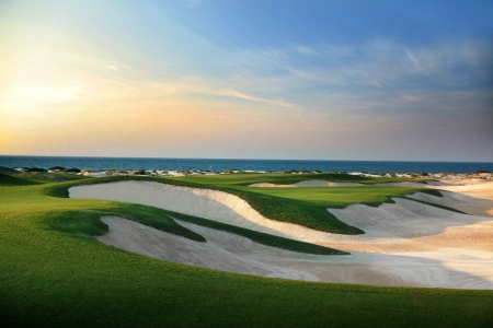 Bunker et vue sur mer Golf de Saadiyat Beach avec votre pro