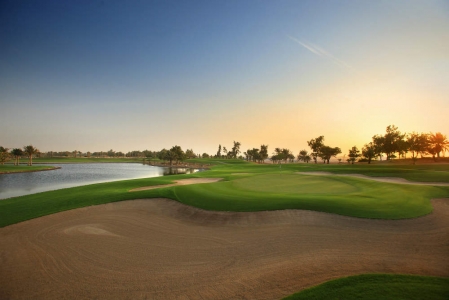 Green sur le golf Abu Ahabi National aux Emirats Arabes Unis