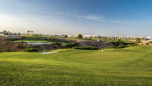 Fairways et green golf Muscat Hills Muscat au Sultanat d'Oman